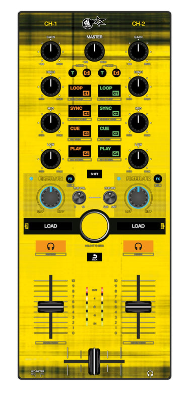 Reloop Mixtour Skin Blacknyellow